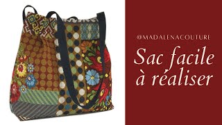 Sac facile à réaliser  Tuto Couture Madalena [upl. by Damon]