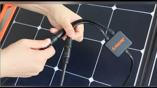 SolarSaga 100W Solar Panel Unboxing amp how to parallel connect [upl. by Alick]