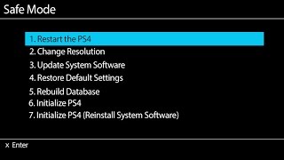 Sony PS4 Rebuild Database in Safe Mode [upl. by Leumel667]