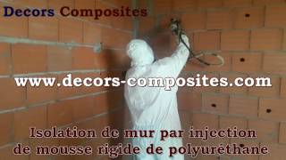 Isolation de mur par injection de mousse rigide de polyurethane [upl. by Subir990]