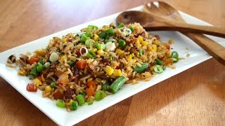 Easy Vegetable Fried Rice Recipe [upl. by Apostles687]