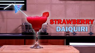 HOW TO MAKE A STRAWBERRY DAIQUIRI AT HOME [upl. by Harrod]