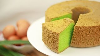 Pandan Chiffon Cake  Singapore  Recipe By ZaTaYaYummy [upl. by Evania]