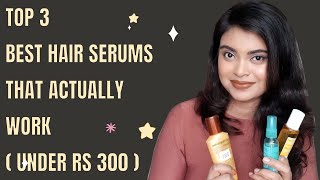 Top 3 Best Hair Serums for Dry and Frizzy Hair under Rs 300  How to Use Hair Serums Correctly [upl. by Lagiba]