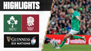 HIGHLIGHTS  Ireland v England  2023 Guinness Six Nations [upl. by Llerrot]