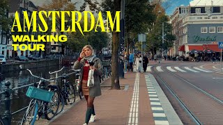 Iconic Amsterdam Netherlands Walking Tour  4K [upl. by Eecyak]