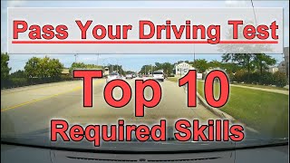 10 Required Driving Maneuvers for the Behind the Wheel Road Test [upl. by Annalise515]