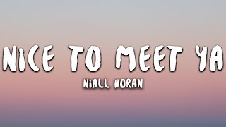 Niall Horan  Nice To Meet Ya Lyrics [upl. by Wenoa190]