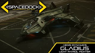 Star Citizen Aegis Gladius  Spacedock [upl. by Aihsenyt]