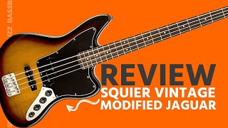 Squier Vintage Modified Jaguar Blindfolded Bass Review [upl. by Koby]