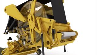 Vermeer Continuous Round Baler Concept  How It Works [upl. by Wojak]