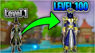 Wizard101 Level 1 to 100 in ONE DAY  Power Leveling Guide [upl. by Yeroc]