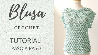 Cómo tejer Blusa a crochet o ganchillo muy fácilmente [upl. by Introc]