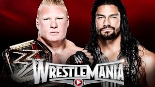 Brock Lesnar vs Roman Reigns  WrestleMania 31 WWE 2K15 [upl. by Ehman]