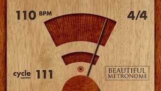 110 BPM 44 Wood Metronome HD [upl. by O'Connell484]