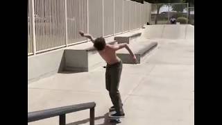 Jagger Eaton shirtless skateboard session [upl. by Nelie986]