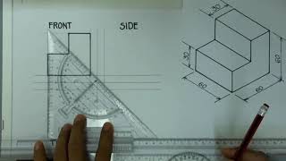 Exercise 11 Orthographic Drawing [upl. by Rratsal]