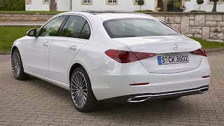 Mercedes CClass 2022 C 200  exterior interior amp driving [upl. by Nehtiek]