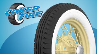 Firestone Wide Whitewall Tires for Vintage Car Restoration [upl. by Diandra]