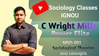 C Wright Mills  Power Elite  IGNOU MSO 001 [upl. by Adala]