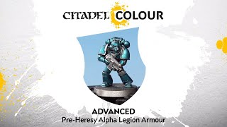 How to Paint PreHeresy Alpha Legion Armour [upl. by Lidda]