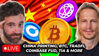 Crypto News Bitcoin China Pumping Coinbase FUD TIA ENA amp More [upl. by Assel]