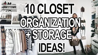 10 SMALL CLOSET ORGANIZATION  STORAGE IDEAS [upl. by Siladnerb750]