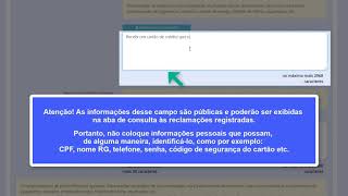 Tutorial para iniciar uma reclamação no site Consumidorgovbr [upl. by Lauter167]