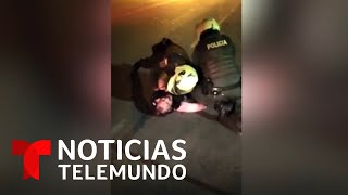 Brutalidad policial en Colombia provoca protestas y fuertes disturbios  Noticias Telemundo [upl. by Duyne374]