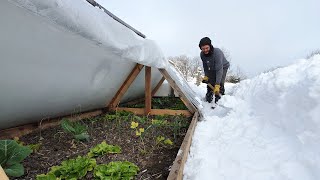 Como hacer INVERNADERO CASERO  Súper Resistente al frio y nieve [upl. by Submuloc]