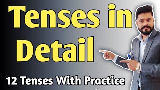 Tenses in detail Part 1st How to learn Tenses at home Tenses best practice exercises [upl. by Aihtnic]