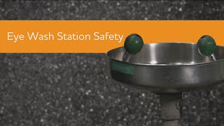 Eyewash Station  Supervisor Safety Tip Series [upl. by Mayram]