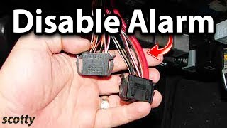 How to Disable Car Alarm [upl. by Elinet]