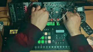 Modular Techno Jam  Digitakt Analog RYTM amp Quadrantid Swarm [upl. by Yanahc]