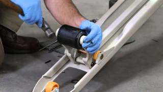 Replace the load wheels on a pallet jack [upl. by Eisen229]