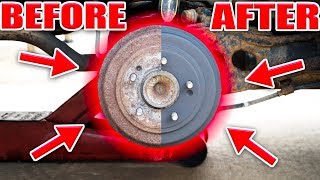 HOW TO RESTORE YOUR BRAKE DRUM  Full Guide [upl. by Solracnauj221]