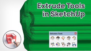 Extrude Tools in SketchUp  Plugin Tutorial [upl. by Anilram358]