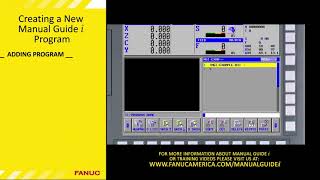 MANUAL GUIDE i  Creating a Program [upl. by Einaffit]