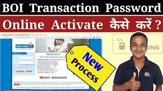 BOI Transaction Password Activation  How To Activate  Enable Bank Of India Transaction Password [upl. by Adnawot286]