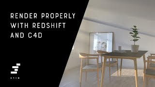 Render properly with redshift and Cinema 4D [upl. by Ardnaek670]