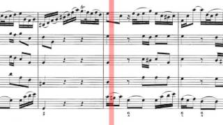 BWV 1042  Violin Concerto in E Major Scrolling [upl. by Peers]