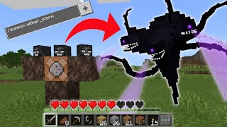 No Mod How to summon Wither Storm In Minecraft [upl. by Nynnahs]