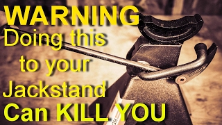 EXPERIMENT WARNING Doing this to your Jack Stands will get you KILLED [upl. by Araht]