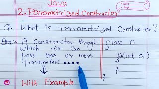 Parameterized Constructor in Java  Learn Coding [upl. by Kcirrek849]