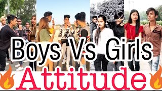 Boys Vs Girls Attitude 😈 tik tok video  New Attitude tik tok video  new snack video [upl. by Desai]