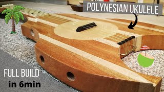 Fabrication Ukulele Polynésien  Polynesian Ukulele Build [upl. by Delanos448]