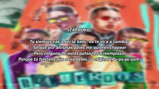 Juhn Farruko amp Brytiago  Recuerdos Remix  Letra feat Myke Towers amp Lenny Tavárez [upl. by Roseanna639]