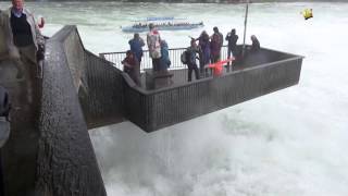 Rheinfall bei Hochwasser [upl. by Ottie59]