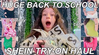 HUGE TRENDY BACK TO SCHOOL SHEIN TRYON HAUL 2021 [upl. by Llerruj324]