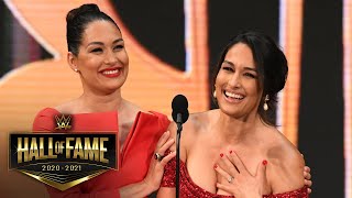 The Bella Twins bring twin magic to the Class of 2020 WWE Hall of Fame 2020 [upl. by Kenneth]